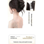 Handmade Hair Tie Claw Clip for Thick Hair Bun Styling Tool
