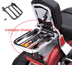 Detachable Rear Luggage Rack for Harley XL (2004–Present) & Dyna (2002–2005)