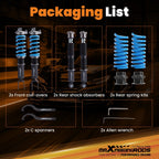 24 Level Coilover Suspension Kit for Mercedes-Benz W205 RWD (2015–2021)