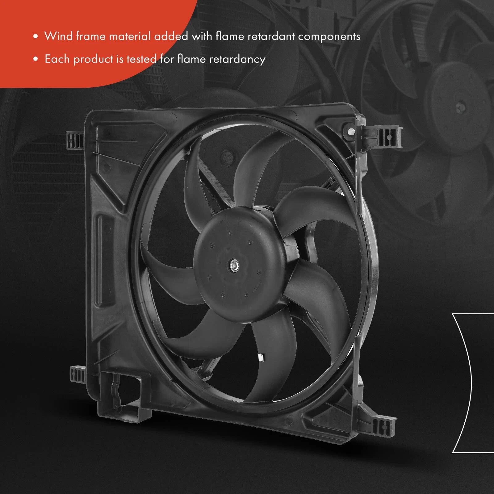 Cooling Fan Assembly with Shroud for Chevy Spark (2012-2015)