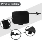 Unpainted Rear Bumper Tow Hook Eye Cover Cap for Q7 (2016–2019)