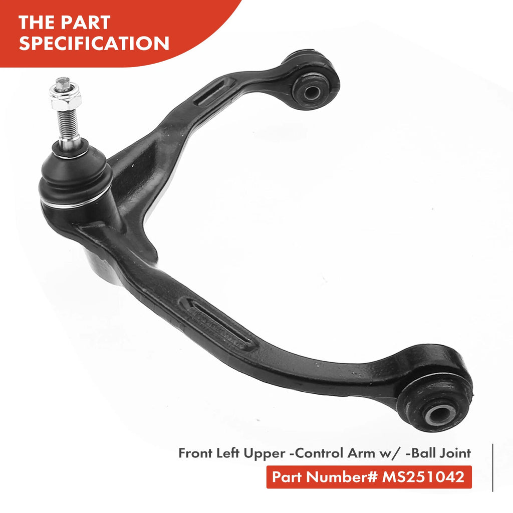 Set of 4 Front Upper Control Arm Ball Joints for Dodge Jeep