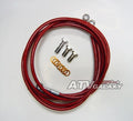 2X Steel Braided Front Brake Line Kit for Honda TRX 450R TRX 450ER (2004–2009)
