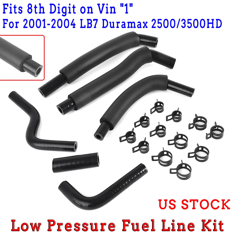 Low Pressure Fuel Line Kit for GM Duramax 2500 3500HD (2001–2004)