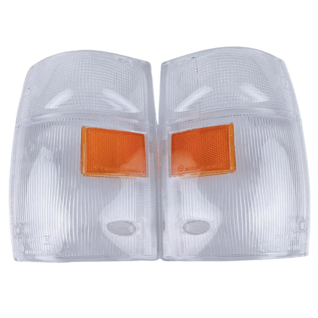 Pair Signal Corner Light Lens White Fits Isuzu NPR NQR NKR Truck 1999-06 AU D12