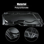1 Pair Car Front Headlight Lens Cover for BMW E46 (1998-2002)