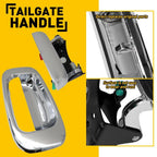 Chrome Tailgate Handle & Bezel Set for Chevy Silverado GMC Sierra (1999–2007)