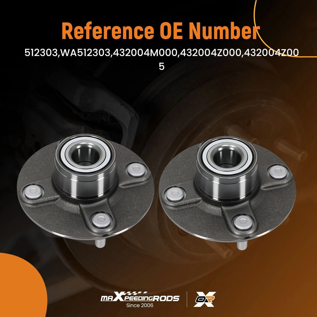 2X Wheel Bearing Hub Set for Nissan Sentra (2000-2006)