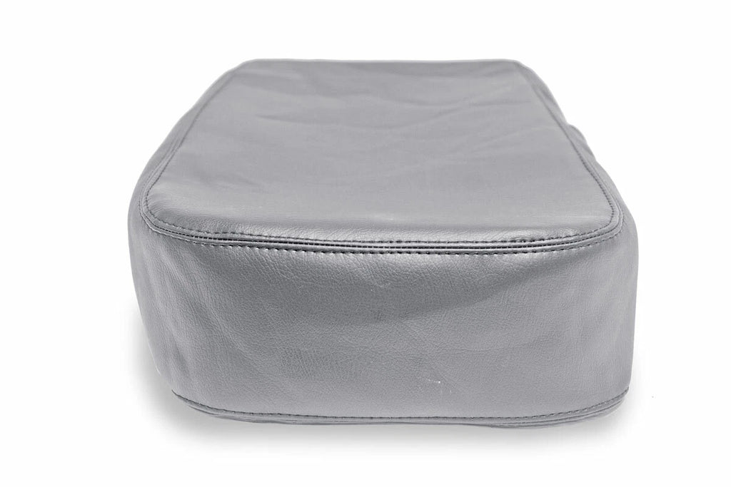 Console Lid Jump Seat Cover for Chevrolet Silverado (2007–2013) Gray PVC Leather