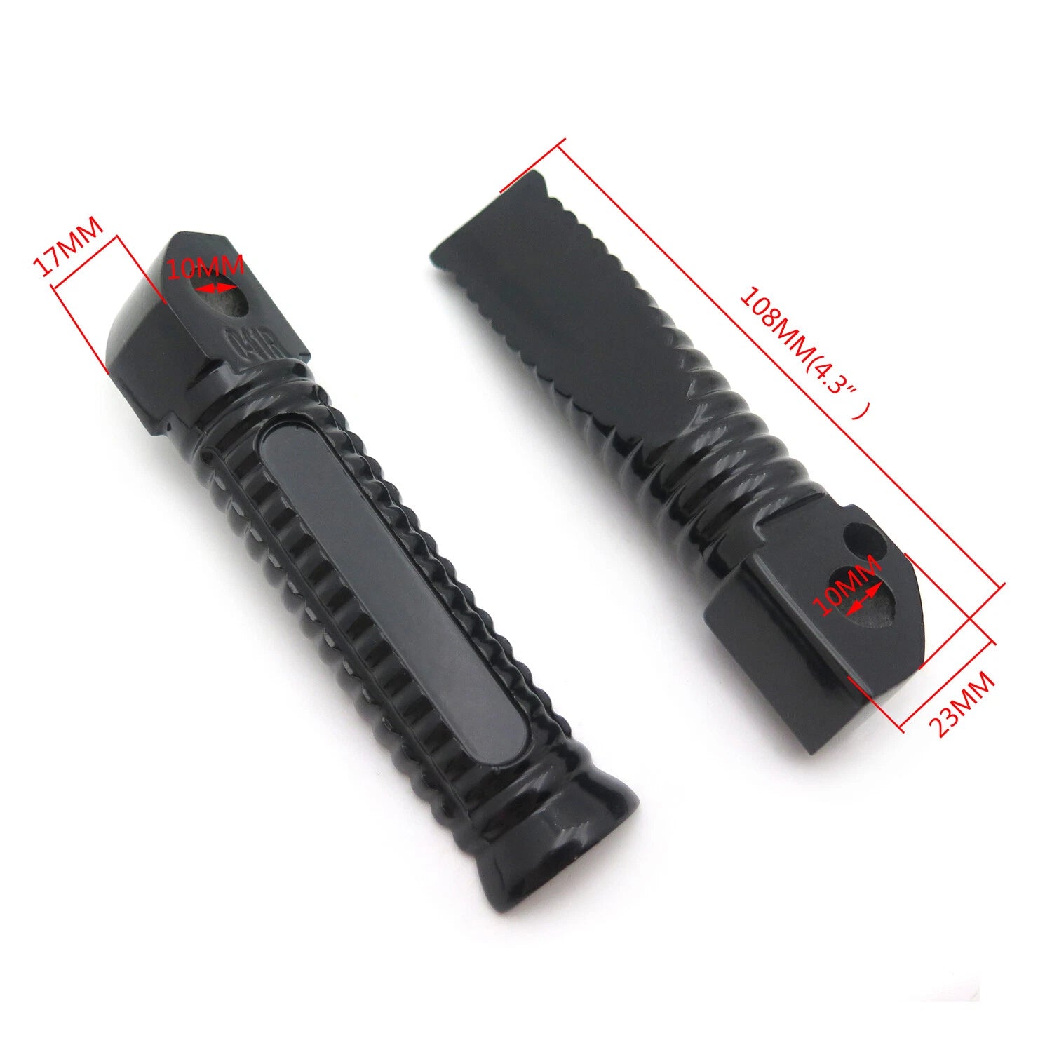 1 Pair Black Racing Footpeg for Yamaha YZF-R6 R6S YZF-R1 R1 (1999–2013)