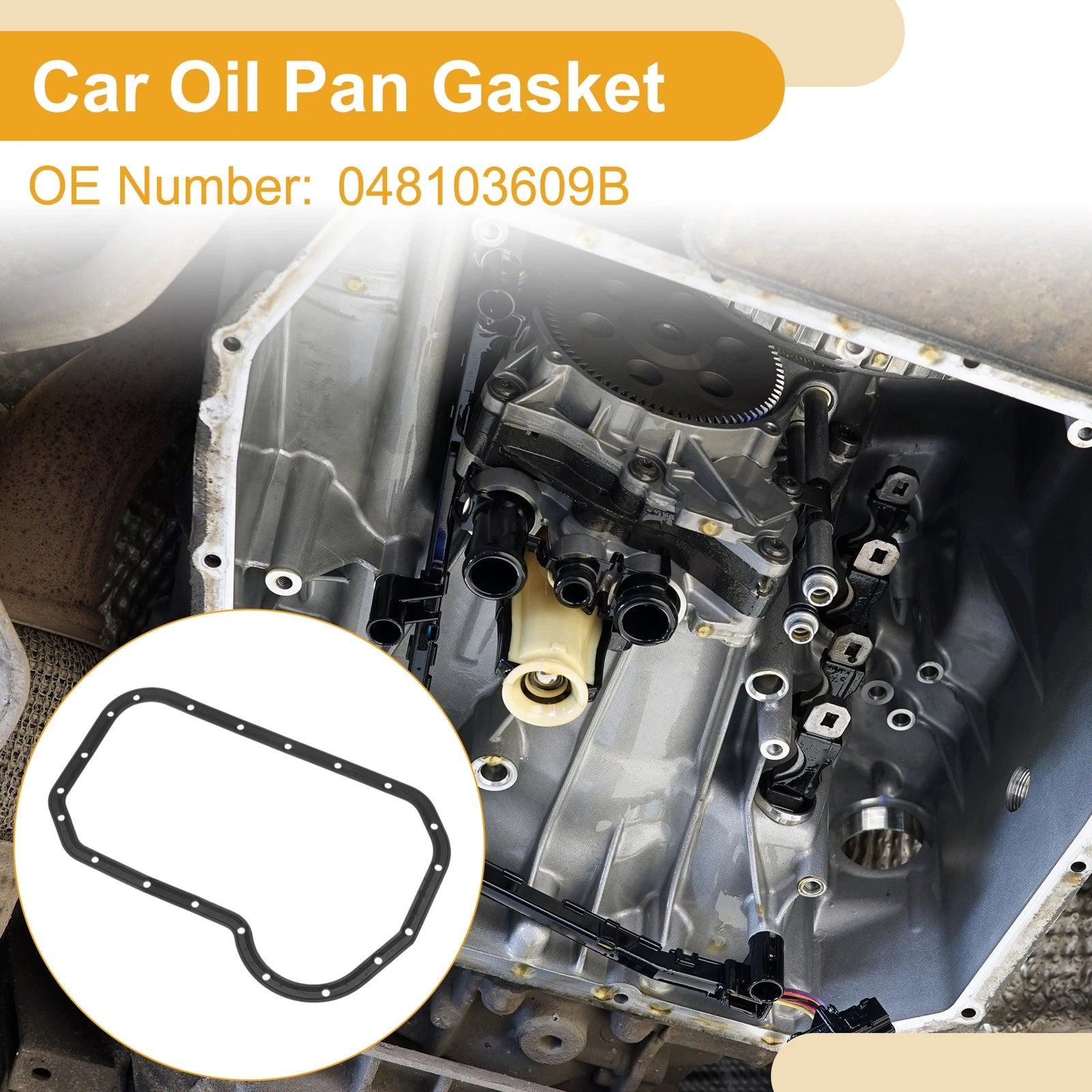 Oil Pan Gasket for Audi Cabriolet (1995–2000) No.048103609B
