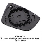 Left White Mirror Glass for Seat MII, Skoda, Volkswagen (Non-heated)