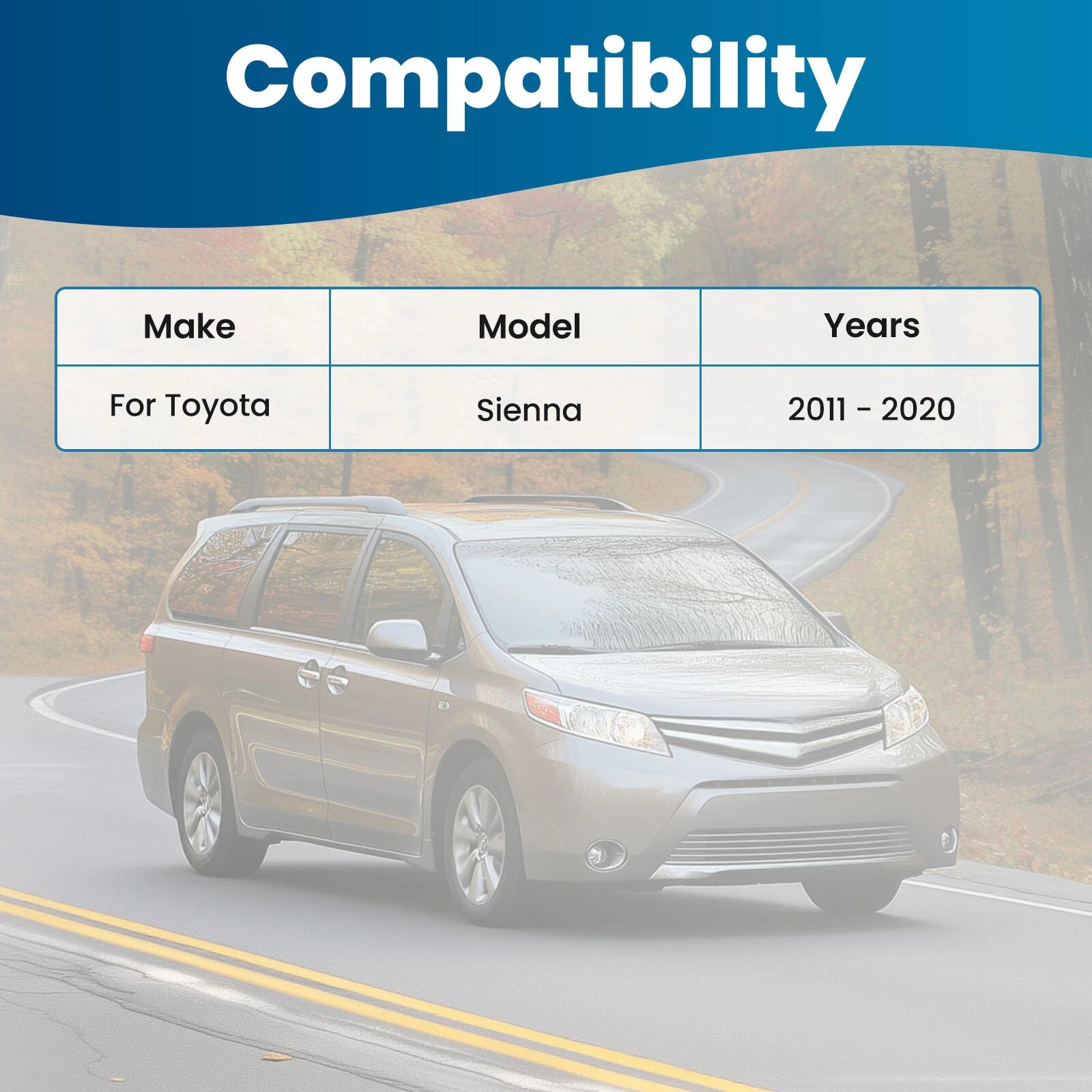 Front Lower Control Arms, Ball Joint, Sway Bar, Tie Rod for Toyota Sienna (2011–2020)