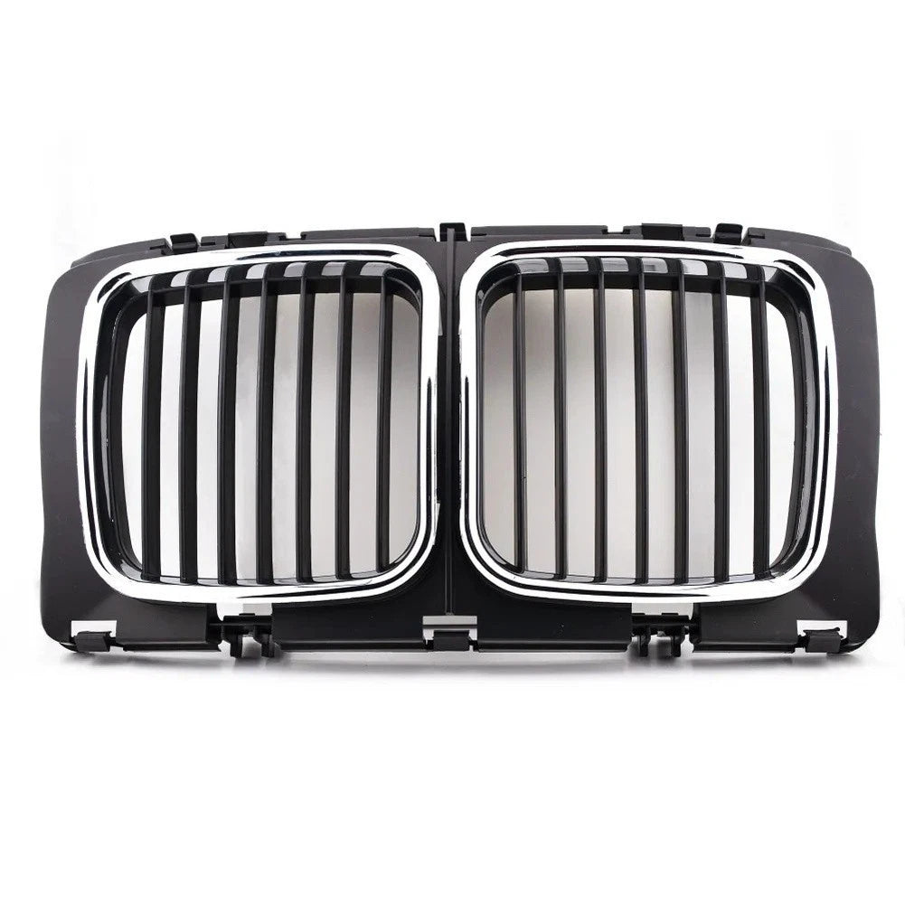Front Center Grill with Chrome Trim for BMW E34 5 Series (1987–1992)