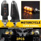 LED Turn Signal Indicator for Honda Yamaha Motorcycle (Smoke Amber)