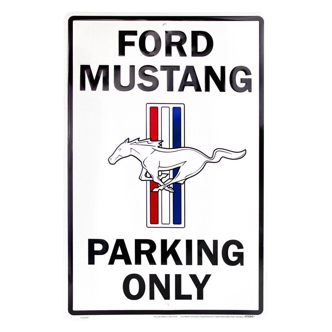 Parking Only Sign for Ford Mustang (12 x 18)