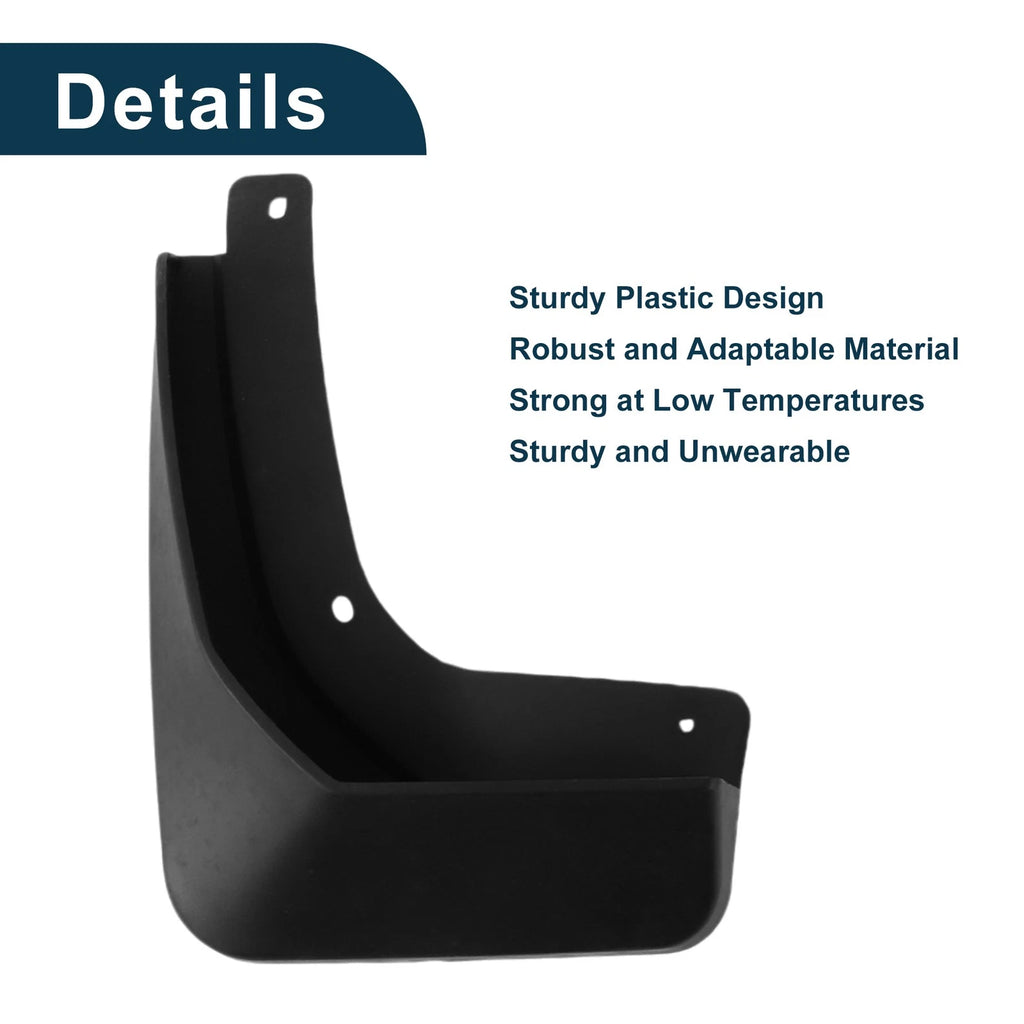 Set of 4 Mud Flaps Splash Guards for Volkswagen Golf Sportsvan (2016–2018)