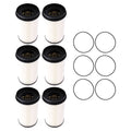 6PCS Fleetguard FS20176 Fuel Filter for Detroit Diesel DD13-16 (2013–2016)