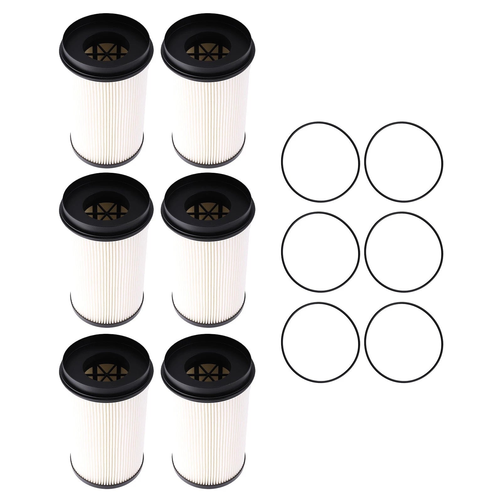 6PCS Fleetguard FS20176 Fuel Filter for Detroit Diesel DD13-16 (2013–2016)
