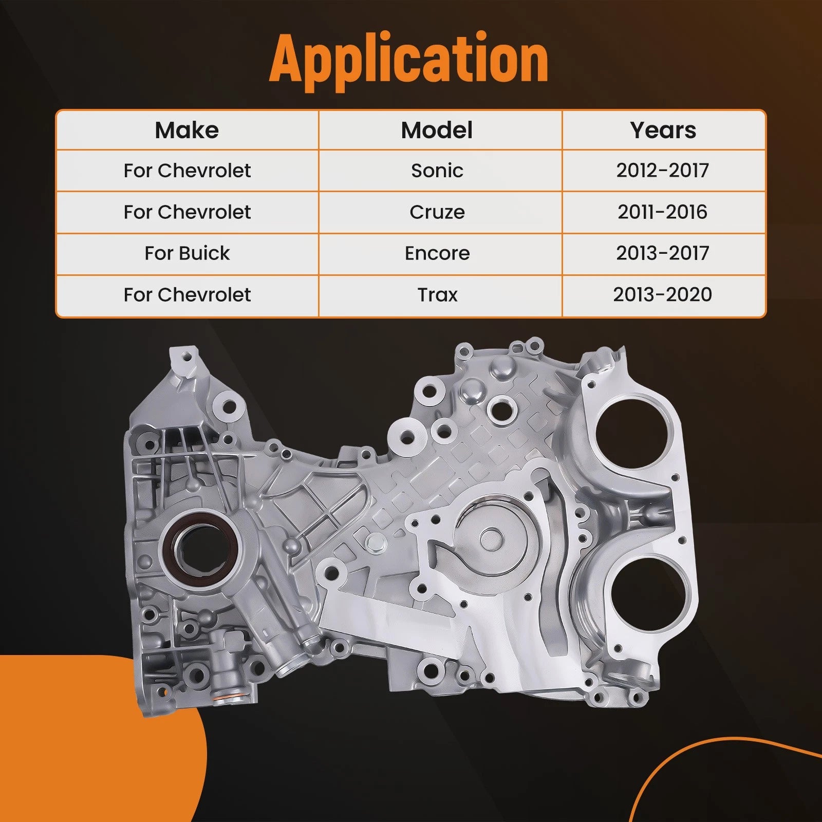 Aluminum Timing Cover for Chevrolet Trax (2013–2020)