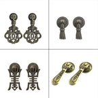 2X Antique Zinc Alloy Pull Handle Knob for Door Drawer Cabinet (No Years)