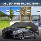 Waterproof Car Cover 211D-PU for BMW 2 Series F22 (2014–2021) with Zipper
