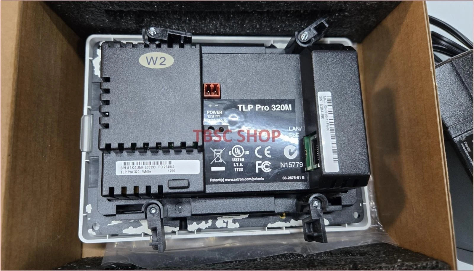 Extron TLP Pro 320M TouchLink Control Touchpanel for Wall Mount (3.5")