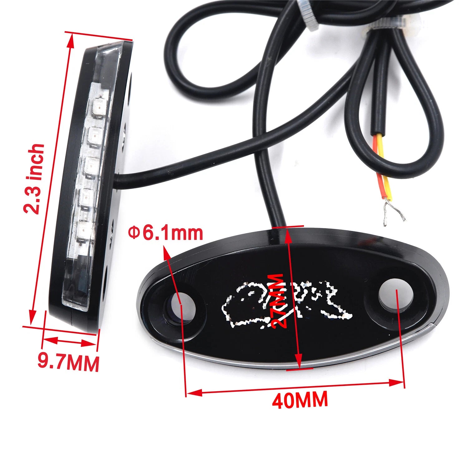 LED Mirror Block Off Base Plate for Honda CBR 600 F4 F4i 900 RR 929 954 1000RR