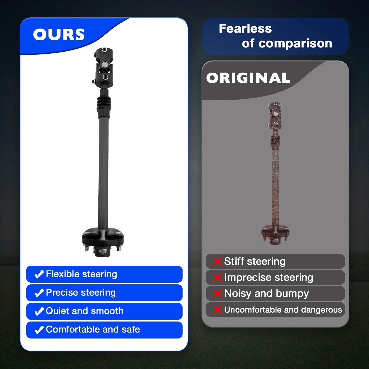 Heavy Duty Telescopic Steering Shaft for Chevy GMC C/K 1500 2500 (1991–1994)