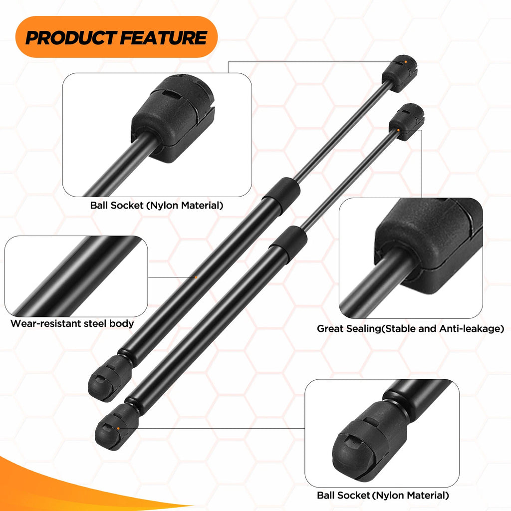 2pc Gas Prop Struts for C16 (2014-2024) Lift Support 14in Extended