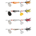 Rotating Spinner Fishing Lure 12g with Electroplated Blades
