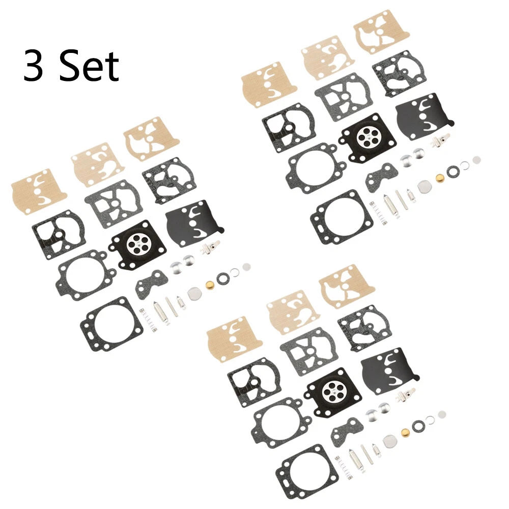 Set of 3 Carburetor Repair Kits for Stihl 021 023 (Walbro K20-WAT WA WT)