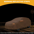 Waterproof All Weather Car Cover for Hyundai Kona (2018-2023) - Orange 210D-PU