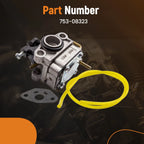 Carburetor 753-08323 for MTD Troy Bilt TB635EC TB685EC TB6044XP
