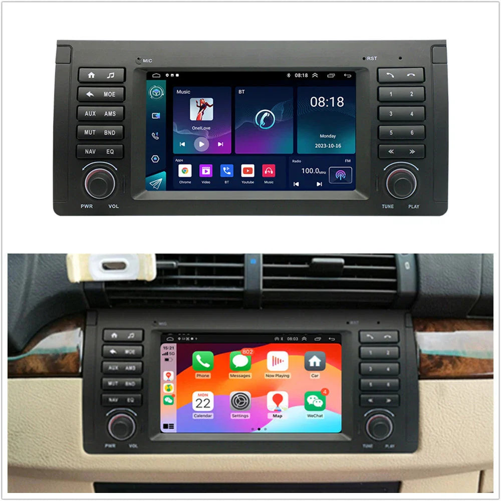 7" Car Stereo GPS Navigation for BMW 5, 7 Series E39, E38, X5 E53 (1997-2006)