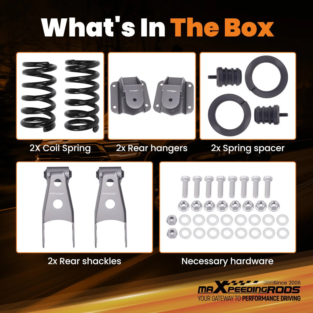 2"/3" Front 4" Rear Drop Kit for Dodge Ram 1500 2WD (1994-1999)