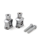 1" Chrome Handlebar Risers Clamp for Harley Dyna Sportster Touring