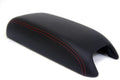 Leather Synthetic Console Armrest Cover for Dodge Journey (2011–2020) Red Stitch