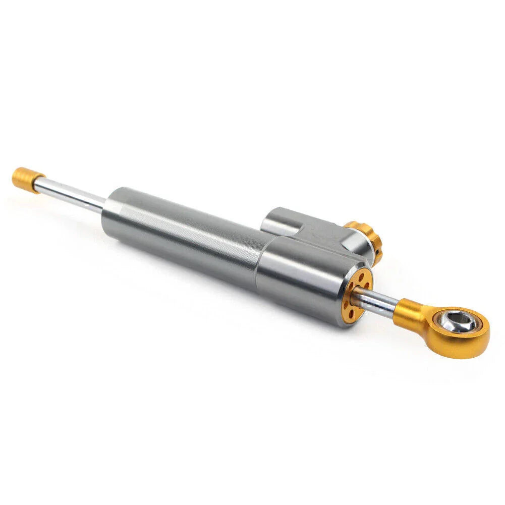 Universal Adjustable Steering Damper for Motorcycle - Gray Gold
