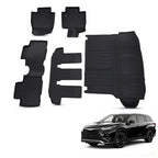 All Weather Floor Mats Set of 4 for Toyota Highlander (2020–2025) Anti-Slip
