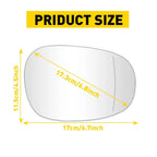 Heated Right Side Mirror Glass for BMW E82 E90 E91 E92 325i 328i 335i (2009–2013)