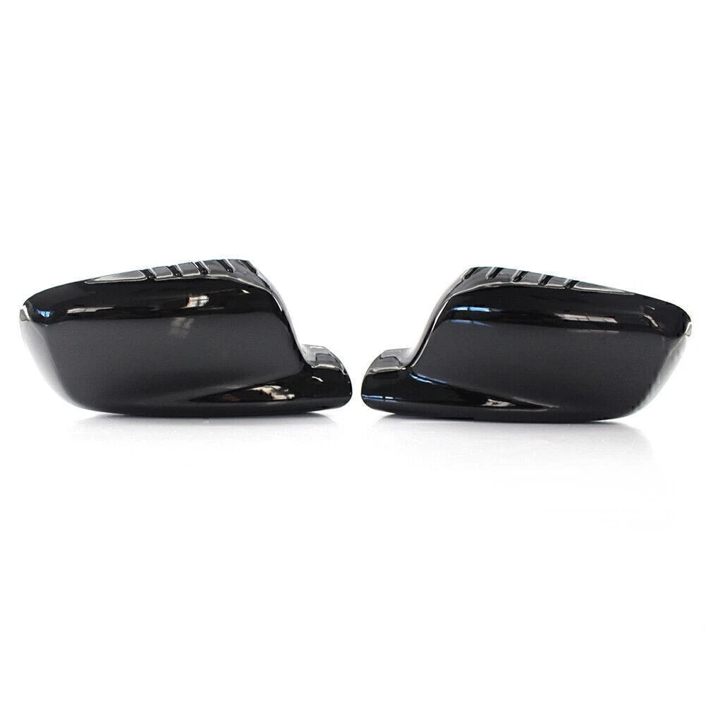Set of 2 Door Wing Side Mirror Cover Caps for BMW E46 E65 E66 (1998–2006)