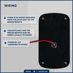 Wireless Bridge Remote for Marine Boat Spotlight FO-4519 (12V, Waterproof)