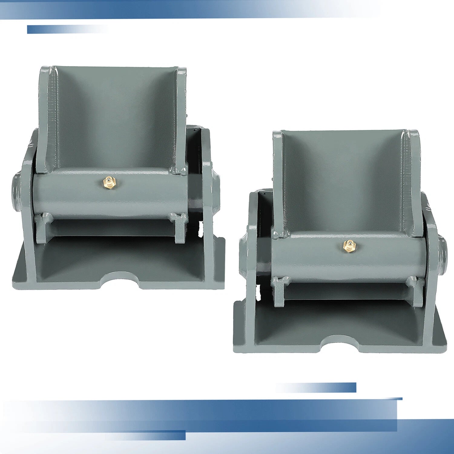 2Pcs Heavy Duty Greasable Steel Dump Body Hinge for Truck Trailer