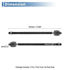 2 x Front Inner Tie Rod End Links for Toyota Camry (1992-2001)