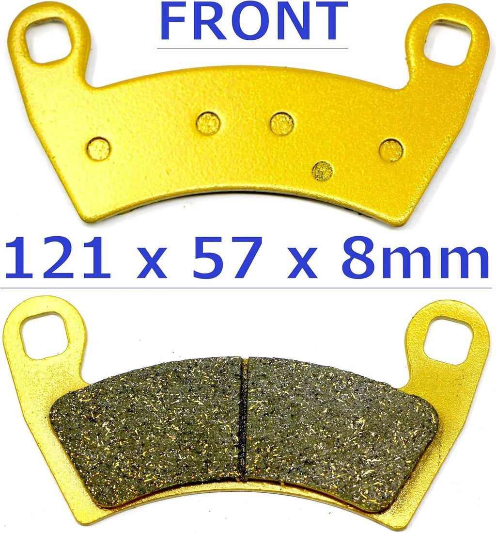 Front Rear Brake Pads for Polaris Ranger XP 1000 (2018–2026) Ranger 1000 (2020–2026)