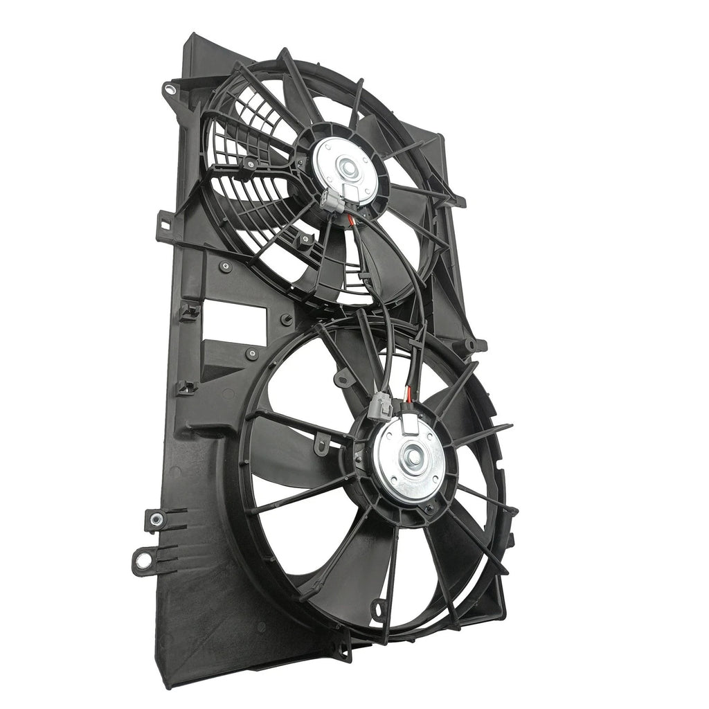 Dual Radiator Cooling Fan Assembly w/ Shroud for Toyota Sienna Lexus RX350 (2011–2016)