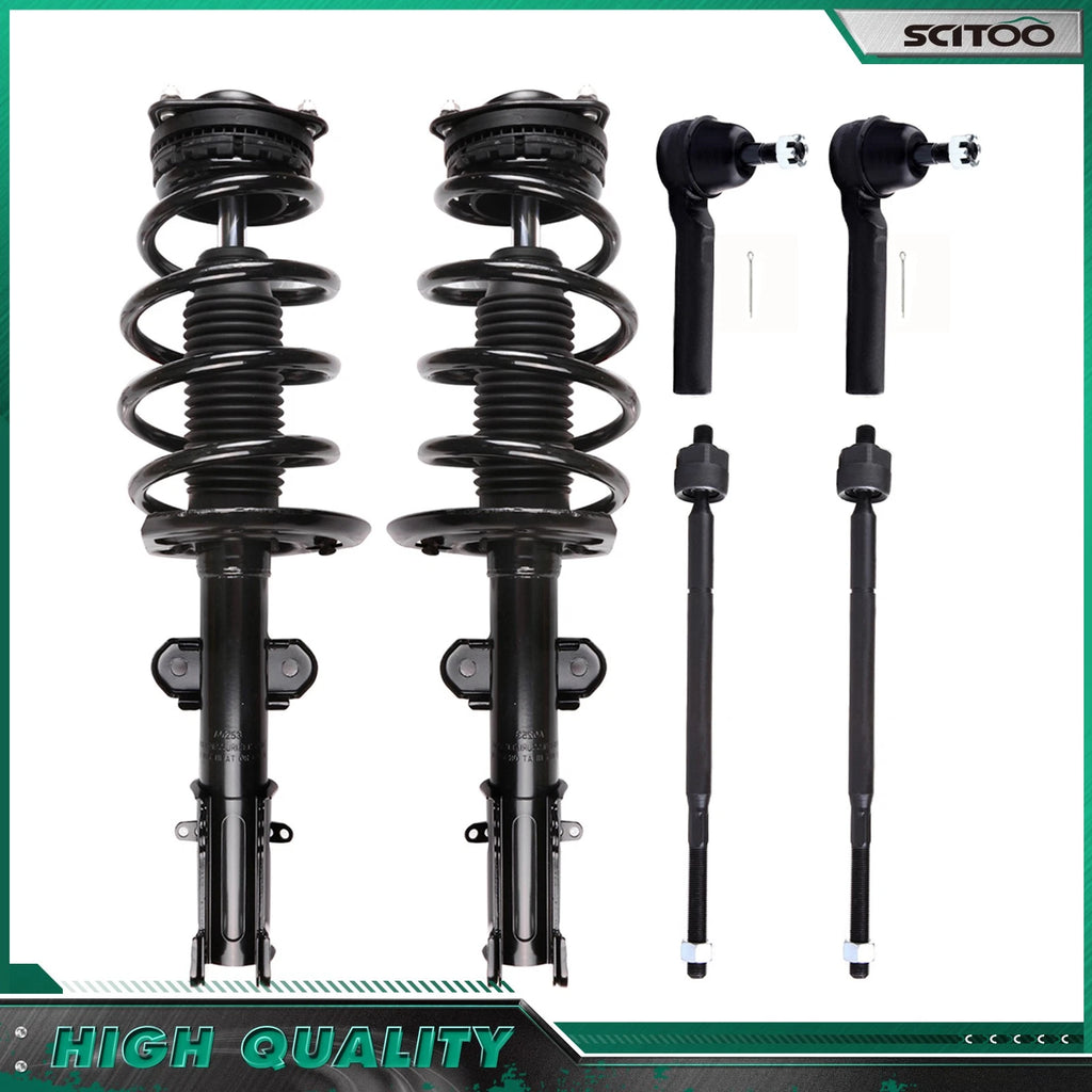 Front Struts w/ Spring Tie Rod End Link for Dodge Grand Caravan (2008–2010)