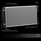 Factory Style Aluminum Radiator for Chevrolet Equinox 2010–2017 DPI 13139
