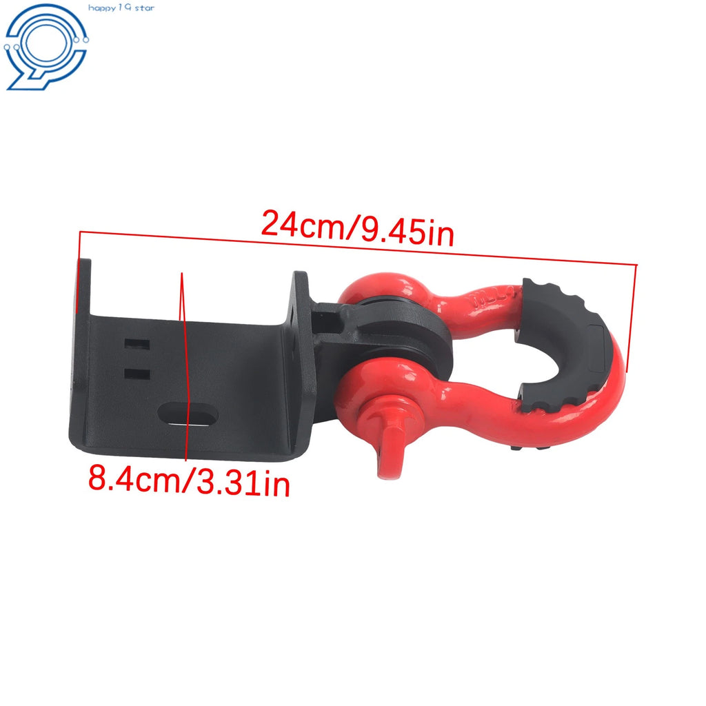 2-Piece Front Tow Hook Mounting Brackets & 3/4" Shackles for Toyota Tacoma (2009–2023)